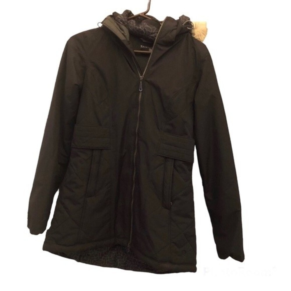 Mountain Hardwear Potrero Faux‎ Fur Parka Jacket Black XS